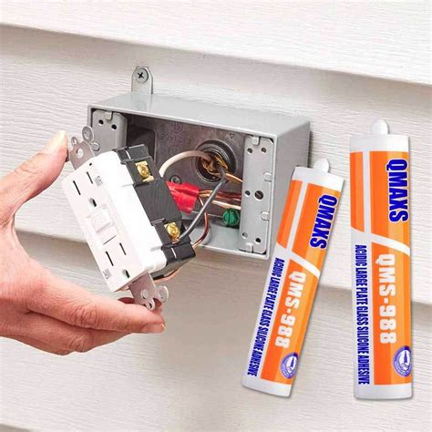 silicone sealant outdoor electrical box|sealant for box outlet.